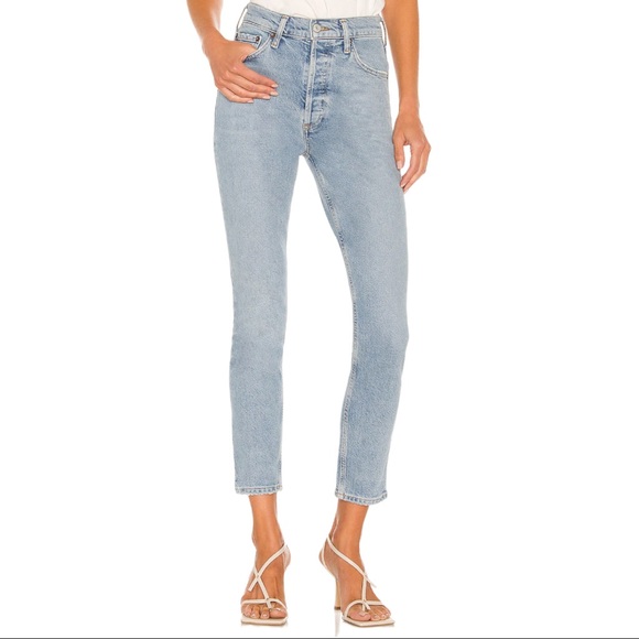 AGOLDE Nico High Rise Slim Fit Skinny Jeans in Cliffside (31) - Picture 15 of 15